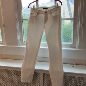 Ann Taylor Skinny Curvy White Jeans